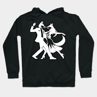 Cool tango design: two dancing foxes! Hoodie